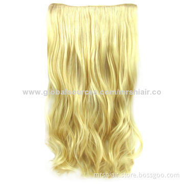 20-inch mixed color curly Peruvian clip in hair extensions